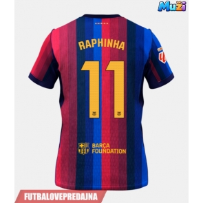 Lacne Muži Futbalové dres Barcelona Raphinha Belloli #11 2026-27 Krátky Rukáv - Domáci